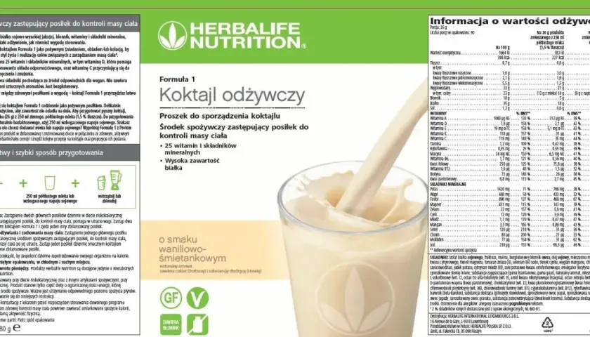 Herbalife Nutrition koktajl: Skład, efekty, cena. Czy to dla Ciebie?